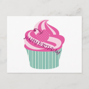 Happy Birthday Cake Postcard