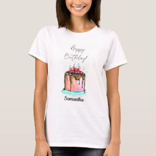Happy Birthday Cake   T-Shirt