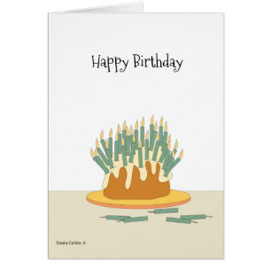 Happy Birthday Cake with Candles