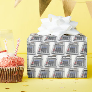 Happy Birthday Calculators Wrapping Paper