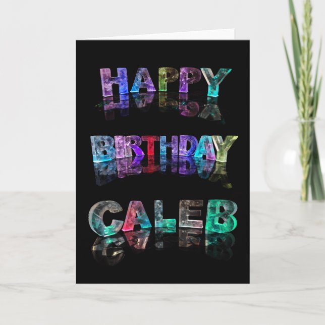 Happy Birthday Caleb Card (Front)