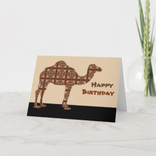 Happy Birthday Camel Card