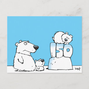 Happy Birthday Canada! by harrop - 150-4 Postcard