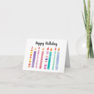 Happy Birthday Candles Card
