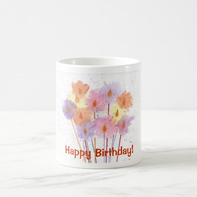 Happy Birthday Candles Mug (Center)