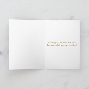 Happy Birthday Capybara Cake Greeting Card