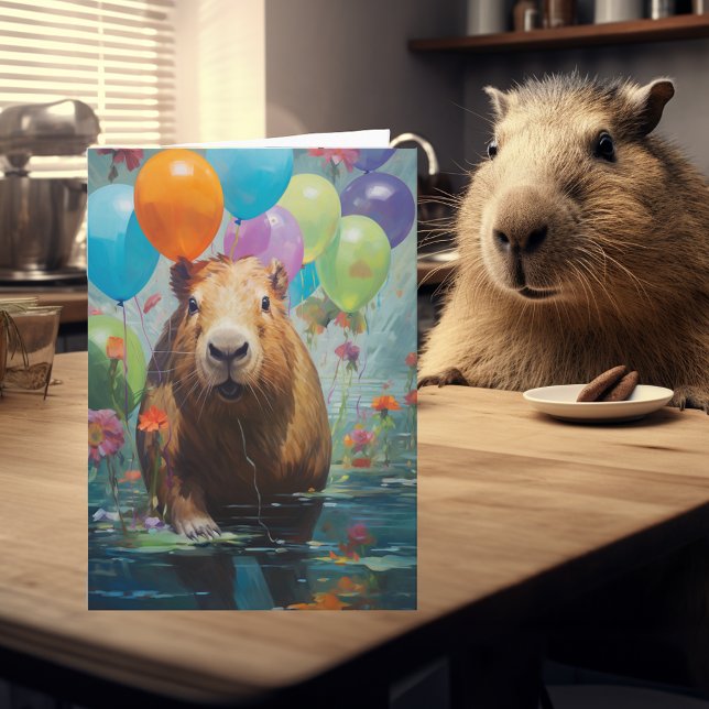 Happy Birthday Capybara  Card (Creator Uploaded)