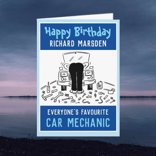 Happy Birthday Car Mechanic Card (Creator Uploaded)