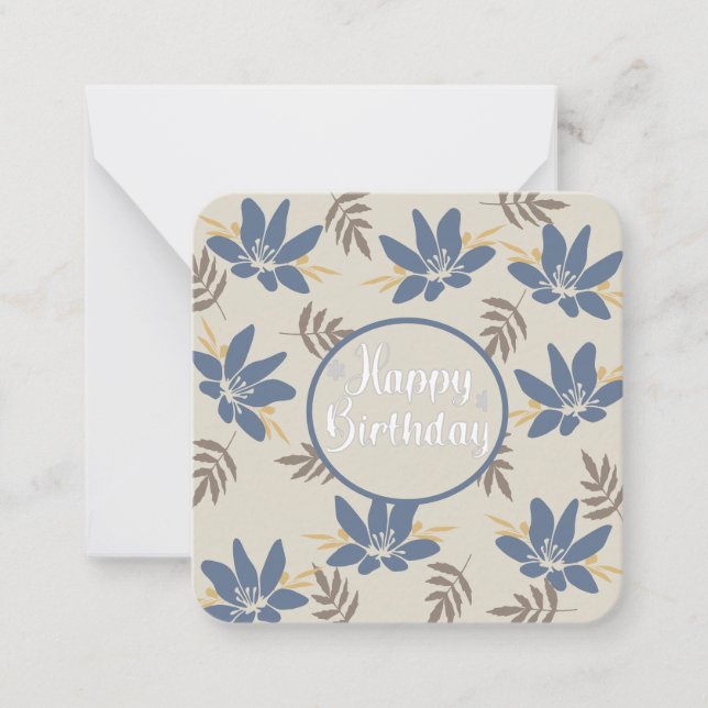 Happy Birthday  Card (Front)