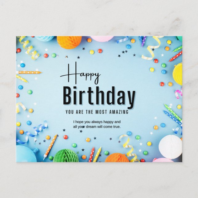 Happy Birthday Card (Front)