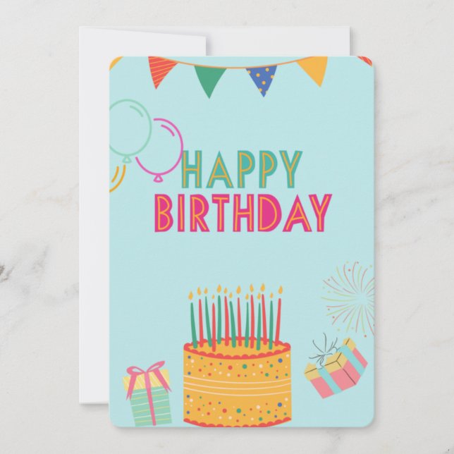 Happy birthday card (Front)