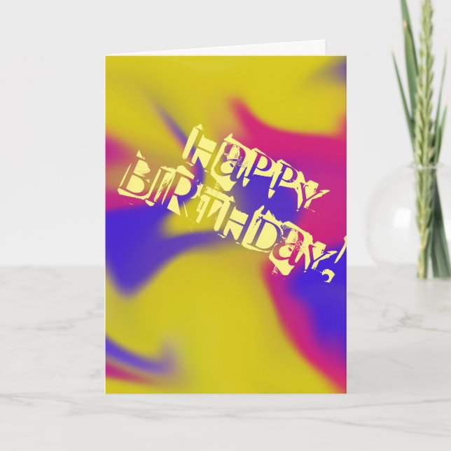 Happy Birthday Card (Front)