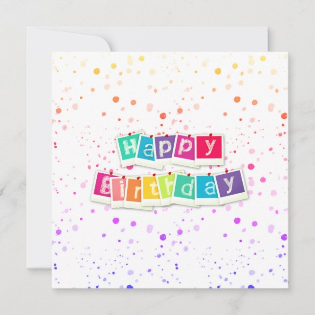 Happy birthday card (Front)