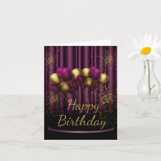 Happy Birthday Card (Small Plant)