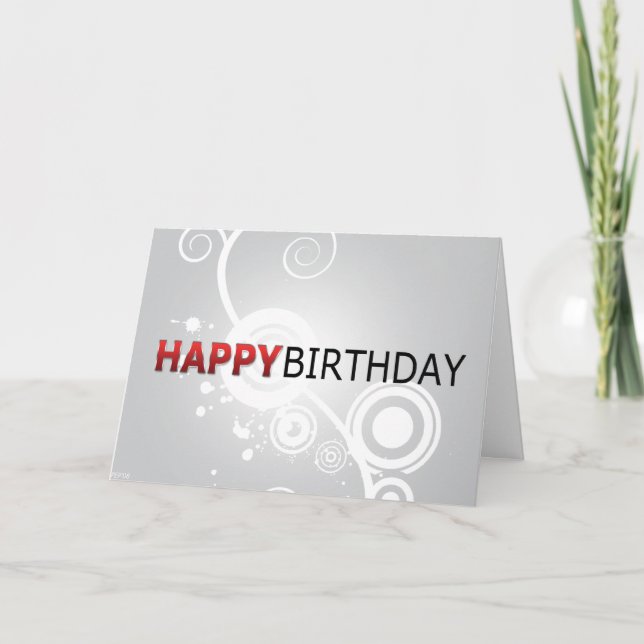 Happy Birthday Card (Front)