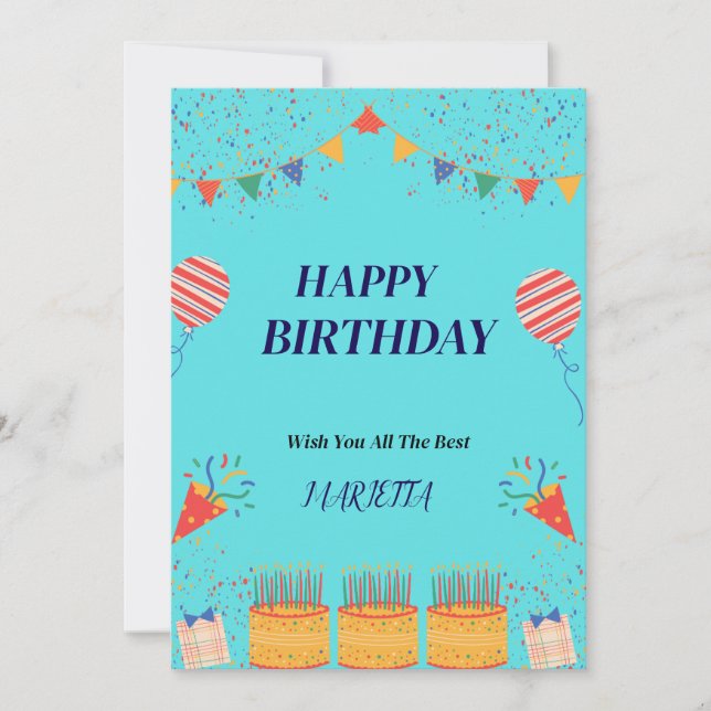HAPPY BIRTHDAY CARD (Front)