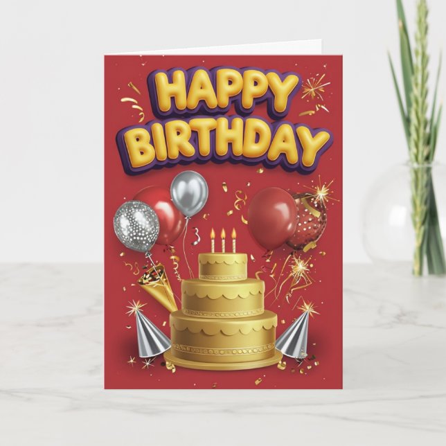 Happy Birthday Card (Front)