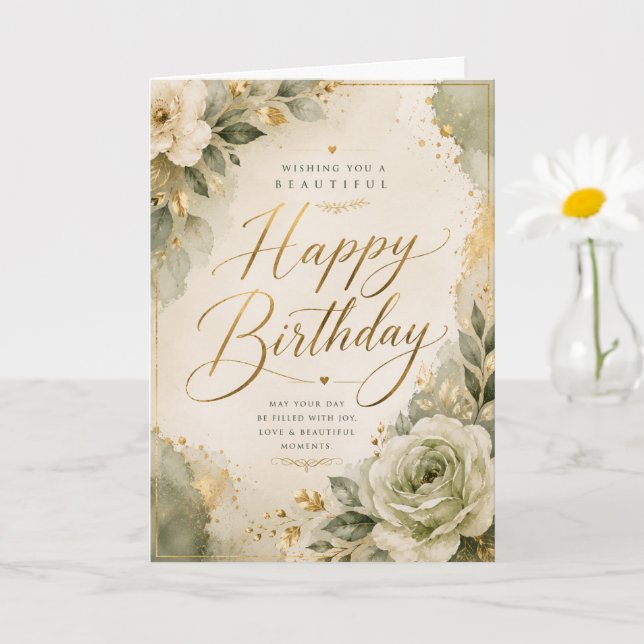 Happy Birthday Card (Small Plant)