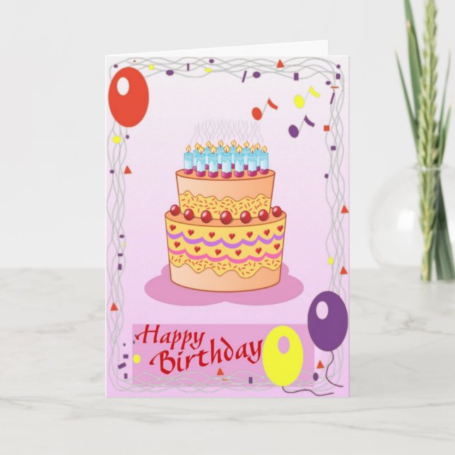 Happy Birthday Card (Front)