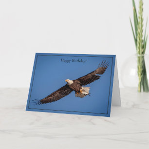 Happy Birthday Card Bald Eagle
