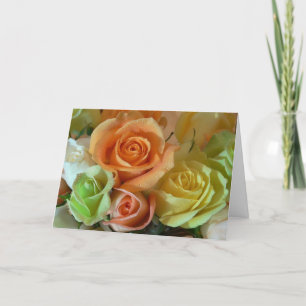 Happy Birthday card-Bouquet of Roses Card