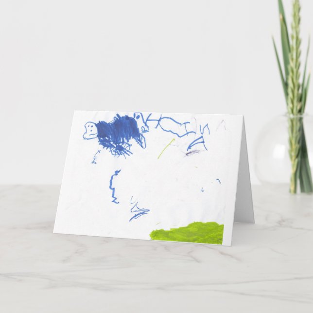 Happy Birthday Card by 4 year old (Front)