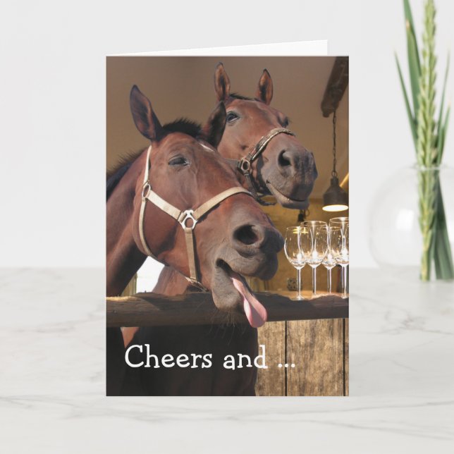 Happy Birthday Card: Cheers and ... Card (Front)