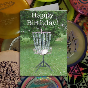 Happy Birthday Card for a Disk Golfer