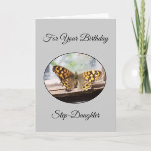 Happy Birthday Card For A Step Daughter Butterfly