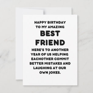 Happy Birthday Card for Best Friend