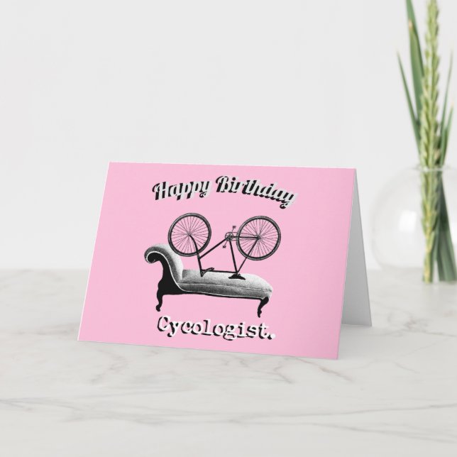 Happy Birthday Card for Cyclists (Front)