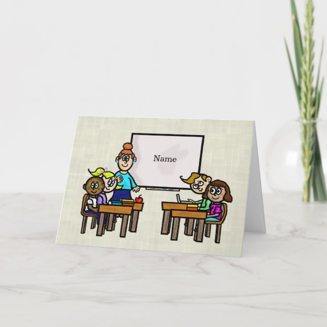 Happy Birthday Card for Teacher & Class to Student (Front)
