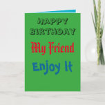 Happy Birthday Card From Best Friend<br><div class="desc">Ever wanted to tell your best friend about your friendship? on their birthday? its a nice card about your friendship :)</div>