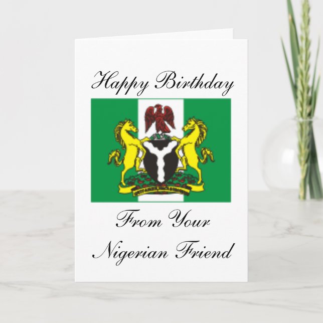 Happy Birthday Card From Nigeria (Front)