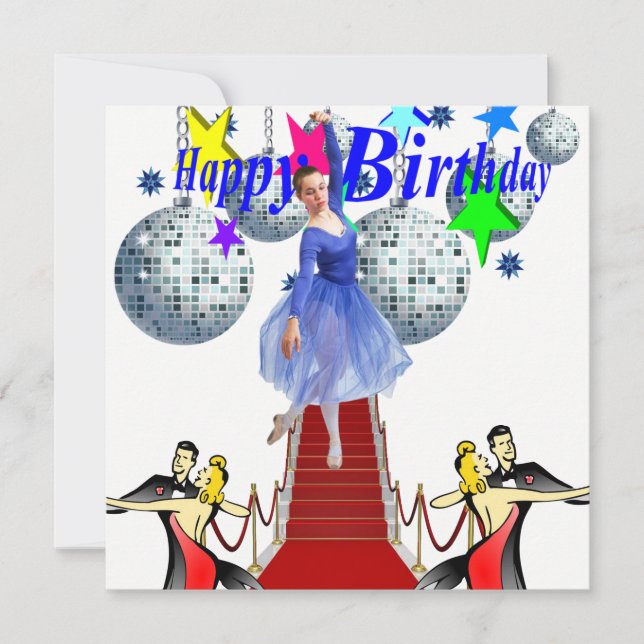 Happy Birthday Card Invitation (Front)