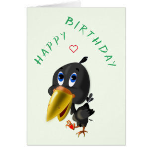Happy Birthday Card Love Bird with Heart Gift