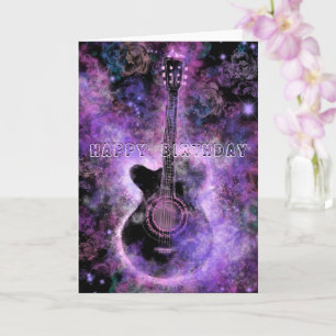 Happy Birthday Card Romantic Guitar Music