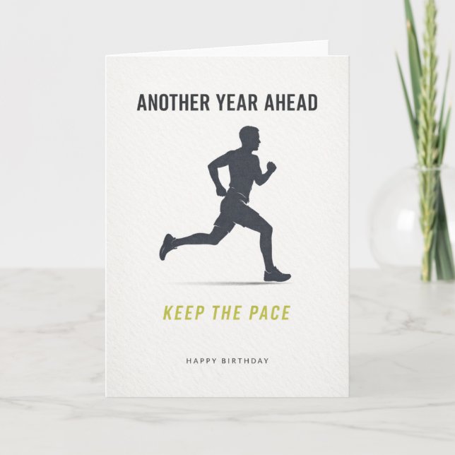 happy birthday card runner (Front)