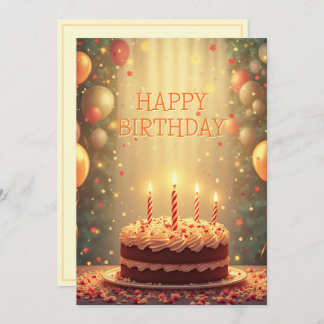 Happy Birthday Card with cake v0.2