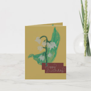 Happy Birthday Card with May’s Flower