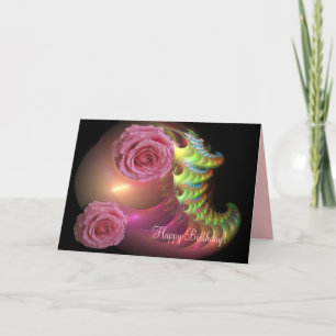 Happy Birthday card with roses
