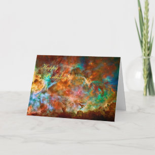 Happy Birthday - Carina Nebula in Argo Navis Card