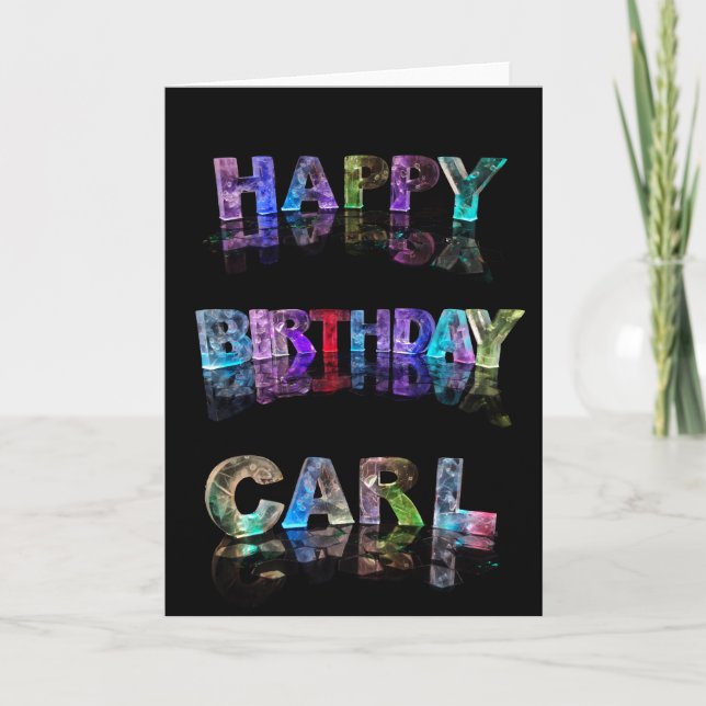 Happy Birthday Carl Card (Front)
