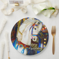 Happy Birthday Carnival Carousel Horse Photo Fun