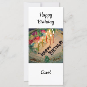 Happy Birthday Carol Card