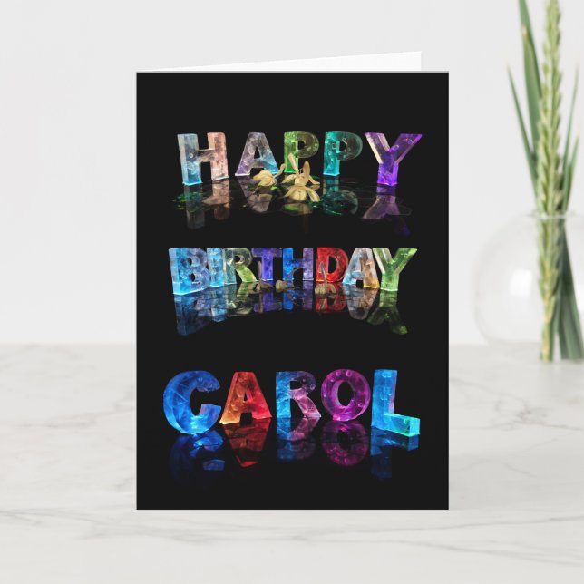 Happy Birthday Carol Card (Front)