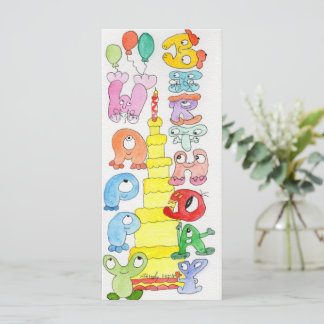 Happy Birthday Cartoon Bubble Characters