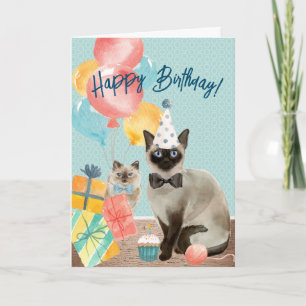 Happy Birthday Cat Lover   Funny Editable Text Card