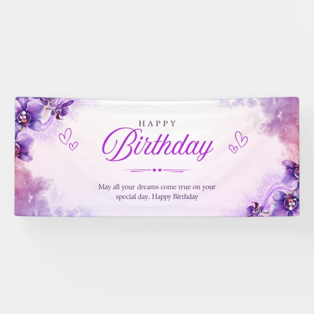 Happy birthday celebration Banner (Horizontal)