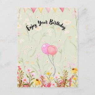 Happy Birthday Celebration Postcard